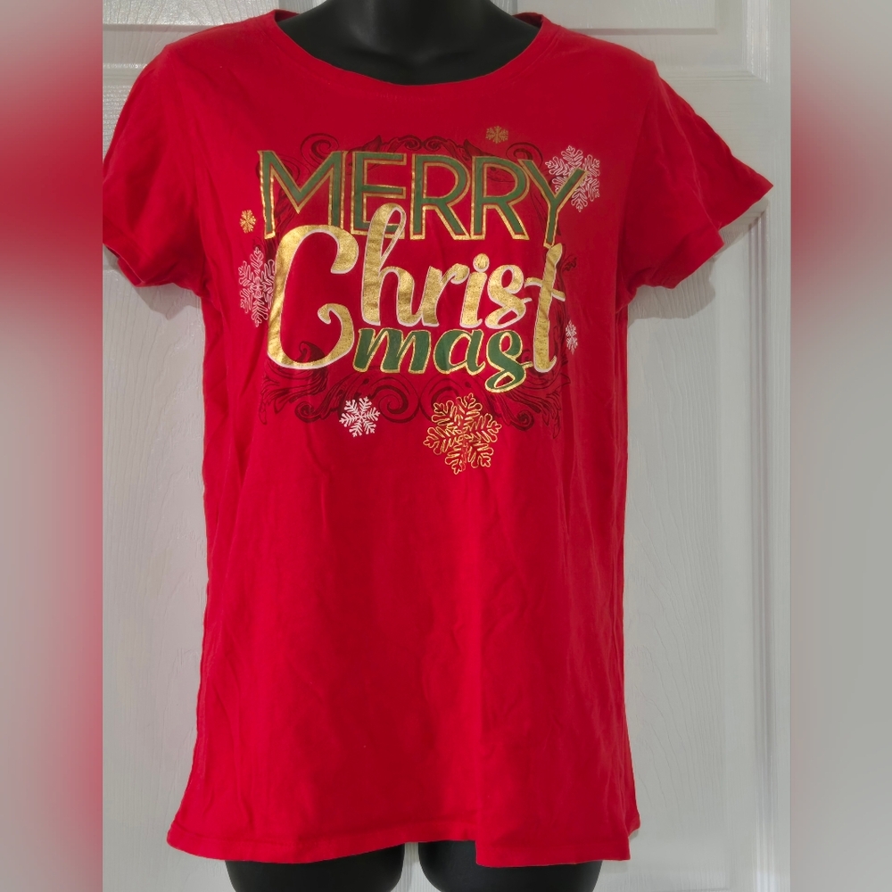 🏖 Holiday Times Merry CHRISTmas M 8-10 100% Cotton